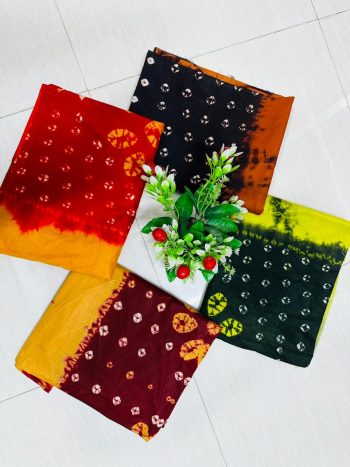 ১০০% পিউর সুতির চন্দ্রী বাটিক
